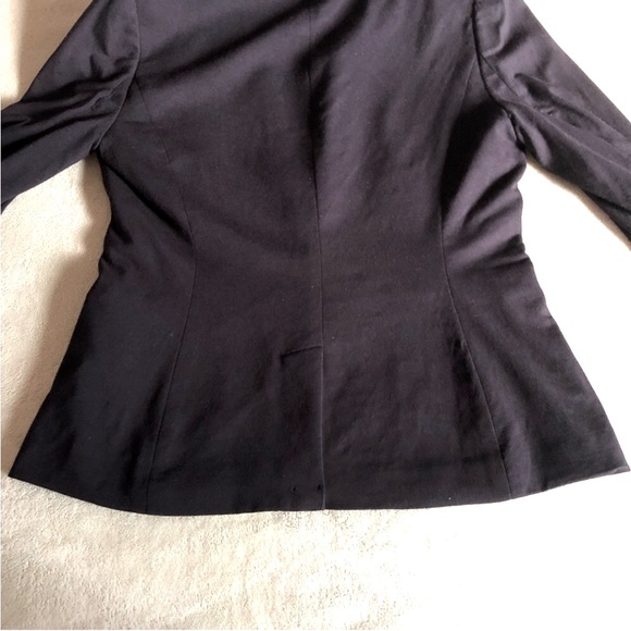 Old Navy jacket lined blazer black petite one button long sleeve notch collar - Picture 3 of 8